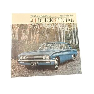 1961 Buick Special Original Sales Dealer Brochure Vintage Automotive Advertising